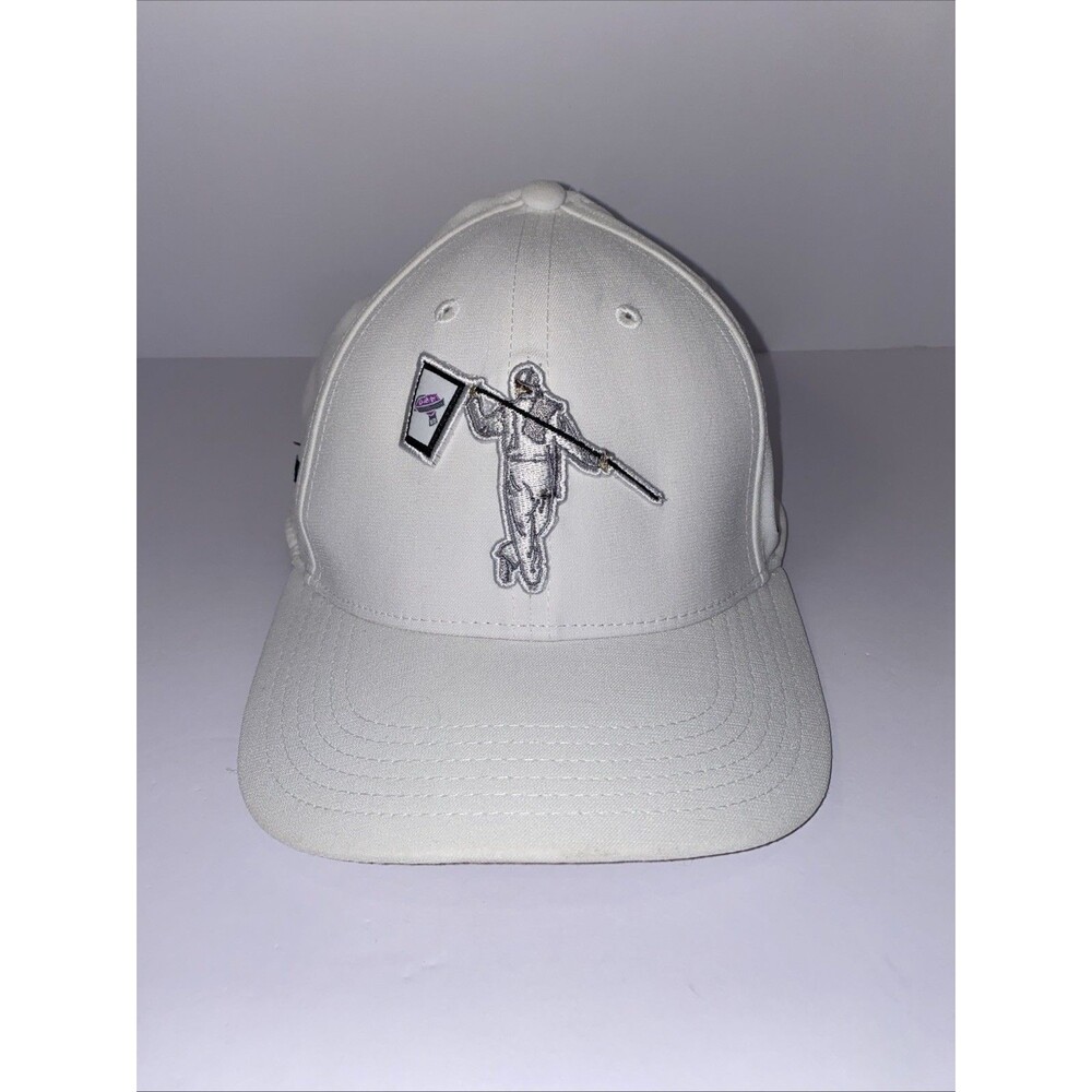 AndersonOrd Golf Hat White Performance Cap Embroidered Golfer Flag Logo